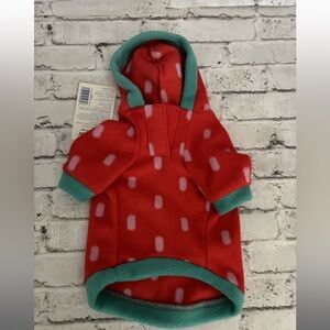 XS STRAWBERRY TOP PAW DOG SWEATER